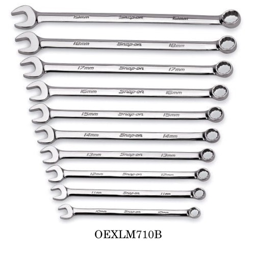 Snapon Hand Tools Long Combination Wrench Set, MM